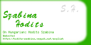 szabina hodits business card